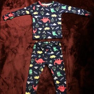 Carters 18 month girl dinosaur pajamas
